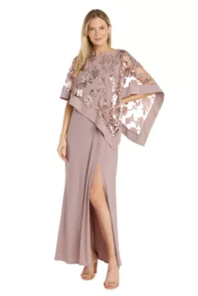 Sequin Lace Poncho Dress