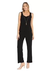 3Pc Emb Sequin Duster Jacket Over Ity Tank And Pant