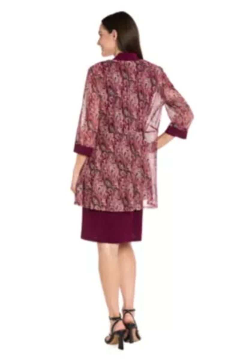Paisley Printed Jacket Dress