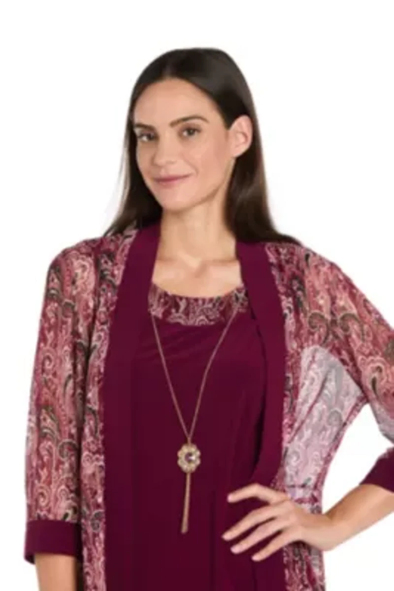 Paisley Printed Jacket Dress