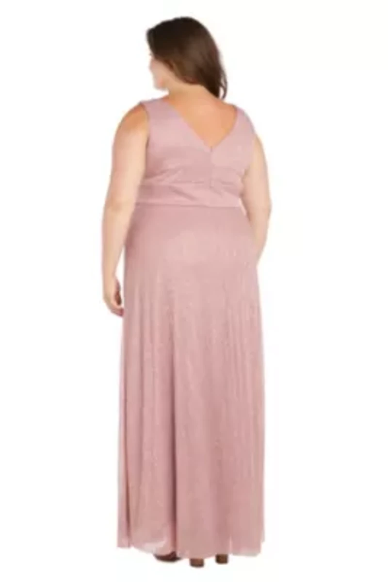 Long Vneck gown with Double Rhinestone Waist Detail
