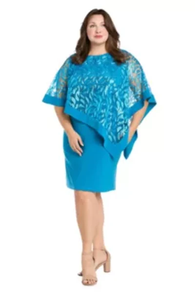Womens 1Pc Leaf Sequin Pattern Poncho Dress
