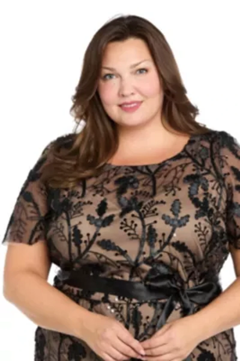 Long Dress w Contrast Lining