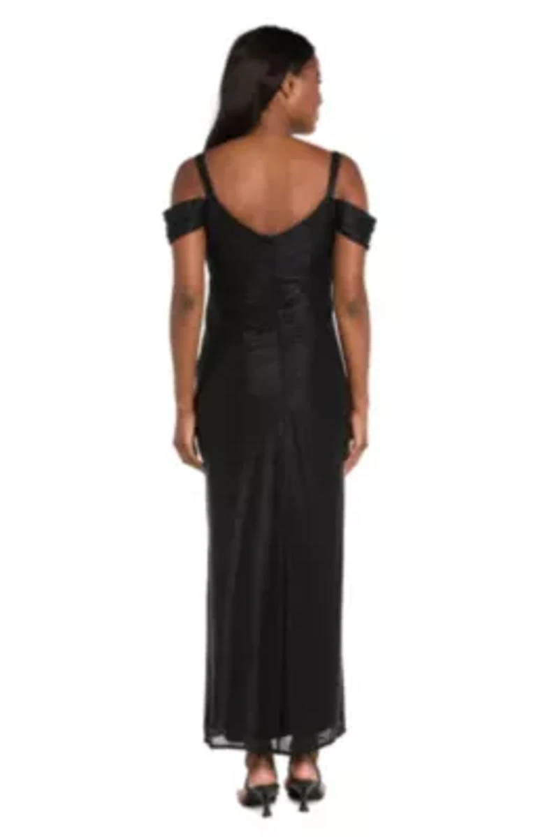 Off The Shoulder Metallic Dress