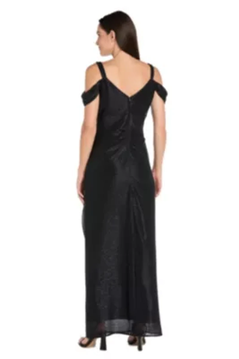 Off The Shoulder Metallic Dress