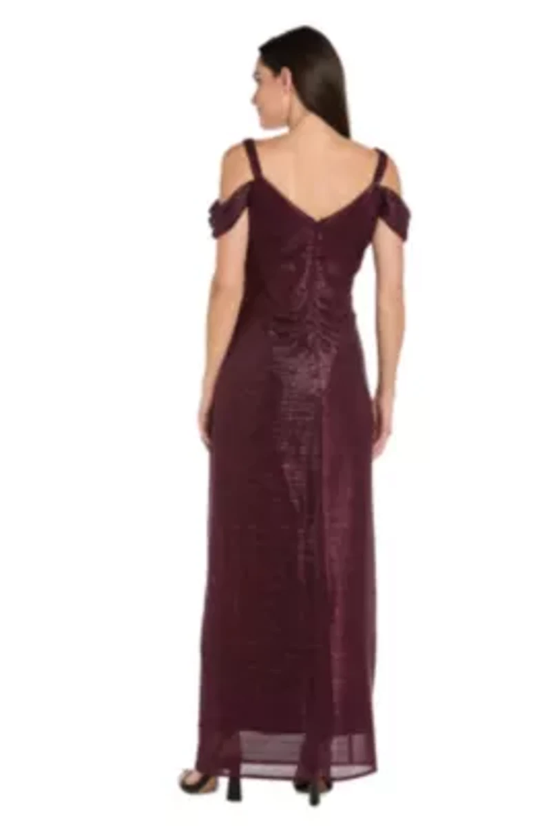 Off The Shoulder Metallic Dress