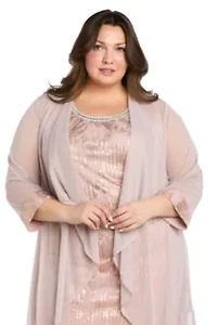 2pc Foil Matte Jacket Dress