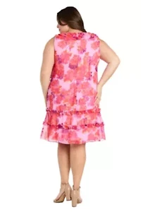 Short Chiffon Floral Dress