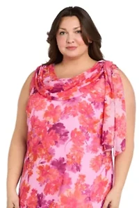 Short Chiffon Floral Dress