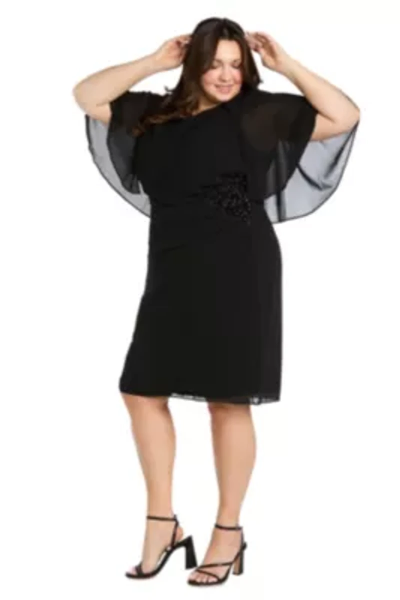 Chiffon Capelet Dress