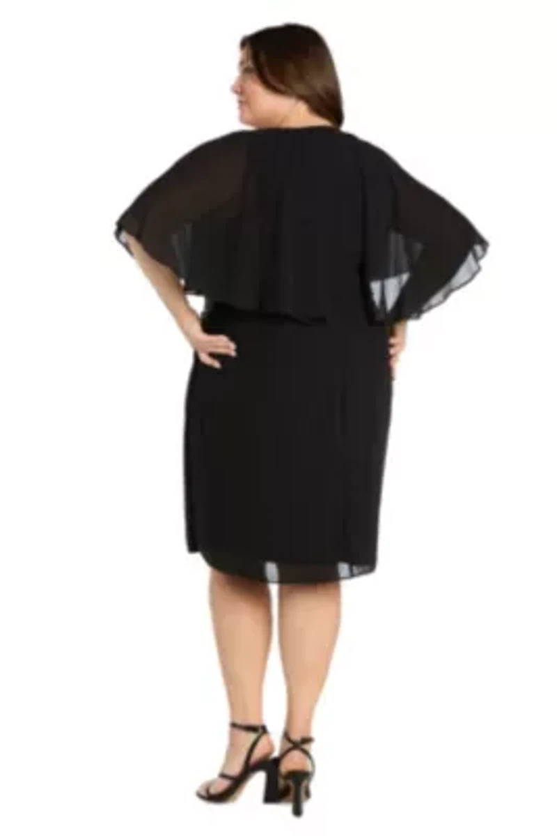 Chiffon Capelet Dress