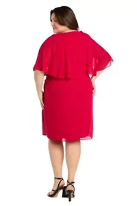 Chiffon Capelet Dress