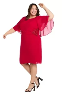 Chiffon Capelet Dress