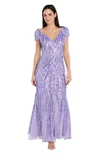 Cap Sleeve Sequin Dress