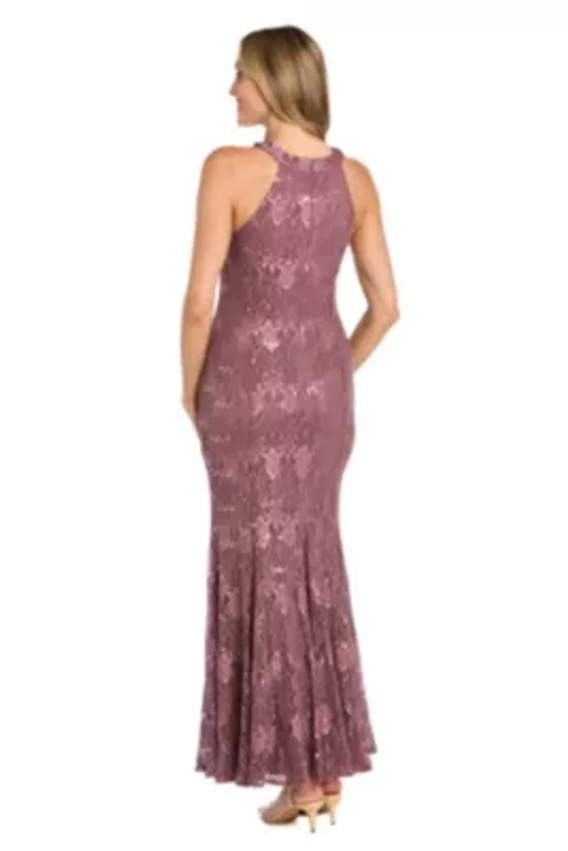 Long Glitter Lace Dress