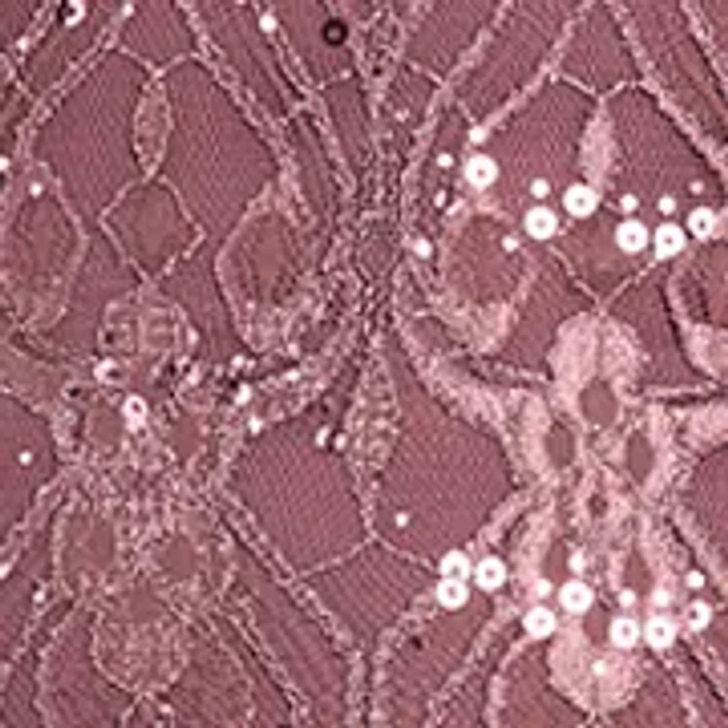 Women's Sleeveless Halter Glitter Lace Gown