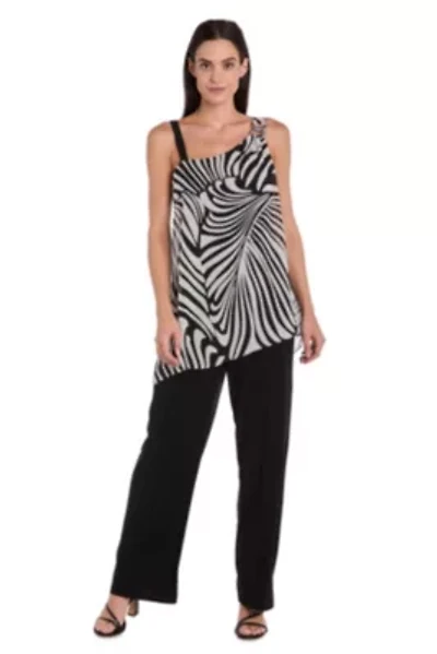 Missy 1Pc One Shoulder Printed Jumpsuit