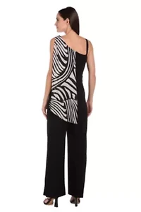 Missy 1Pc One Shoulder Printed Jumpsuit