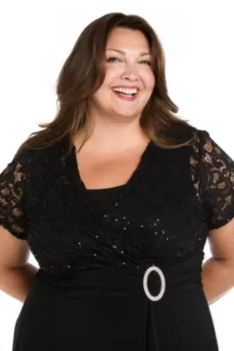 Lace and Ity Wrap Dress