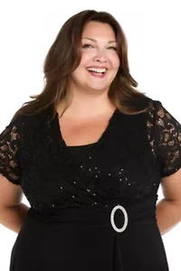 Lace and Ity Wrap Dress