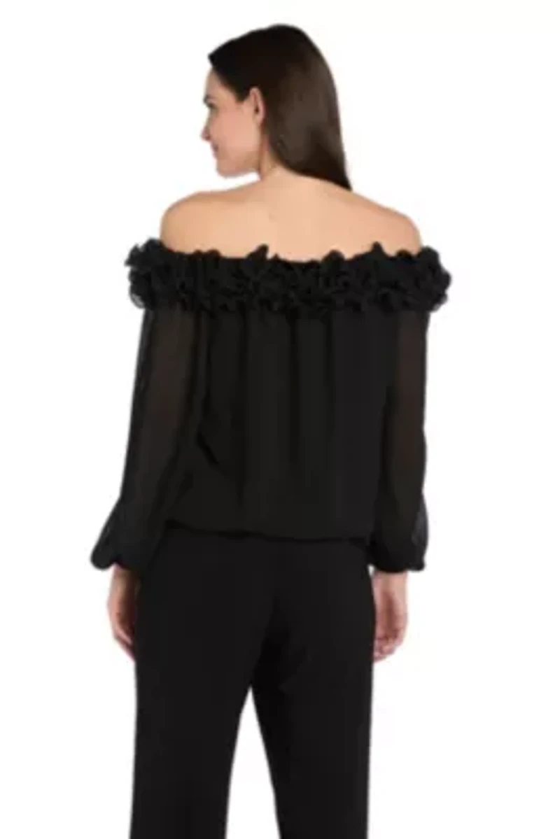 Ruffle Trim Top