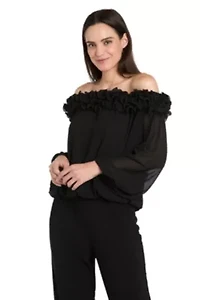 Ruffle Trim Top