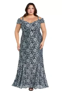 Glitter Lace Long Dress