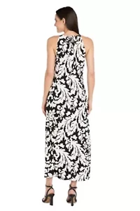 Petite 1Pc Tie Back Maxi Dress