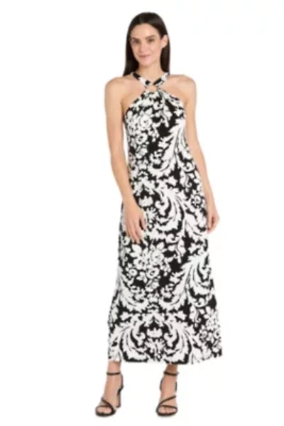 Missy 1Pc Tie Back Maxi Dress