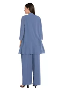 3pc Chiffon Souffle Pantsuit