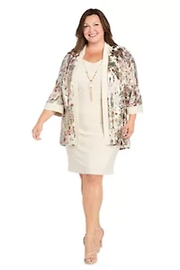 Foil Printed Jacket Dress