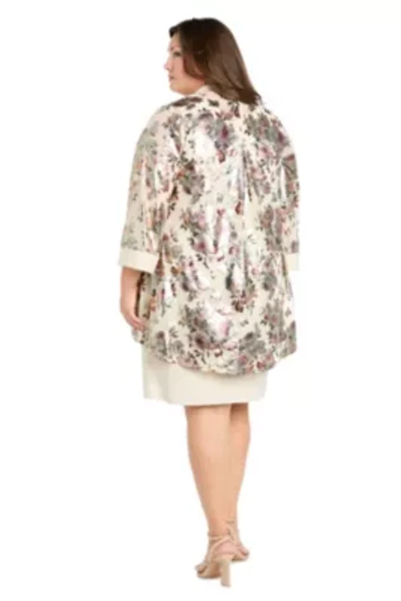 Foil Printed Jacket Dress