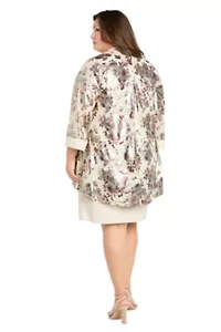 Foil Printed Jacket Dress