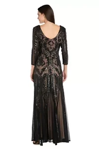 Black Long Beaded Gown