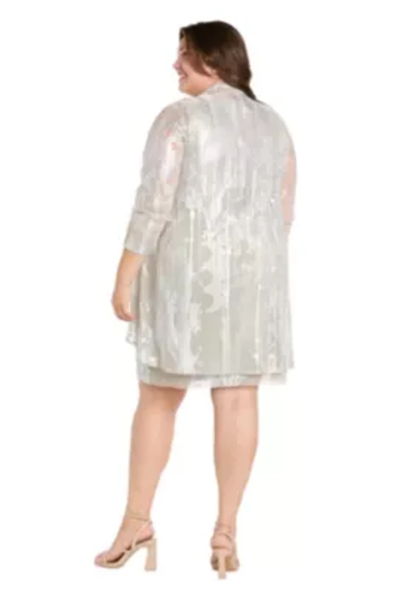 Lace Foil Jacket Dress