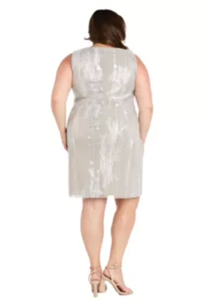 Lace Foil Jacket Dress