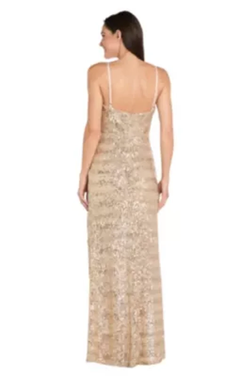 Sequin Wavey Long Dress