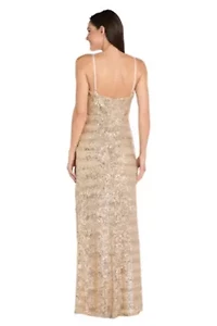Sequin Wavey Long Dress