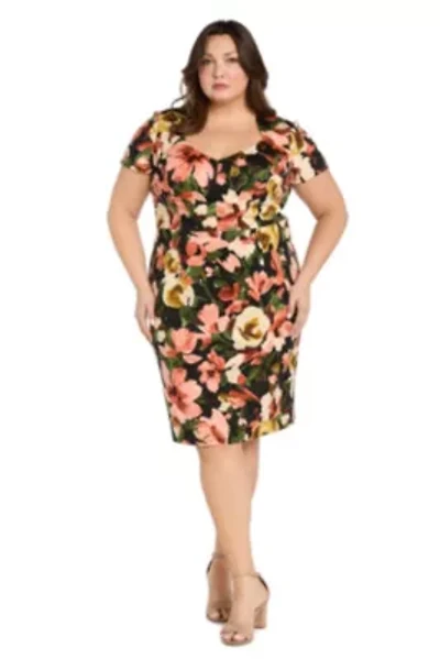 Womens 1Pc Floral Printed Sheath Dress