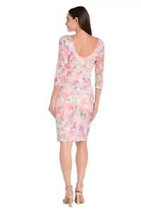 Missy 1Pc Printed Lace Sheath
