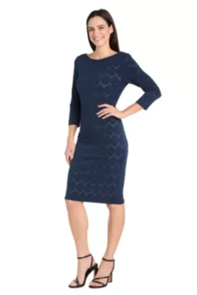 Missy 1Pc Crochet Lace Sheath