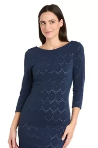 Missy 1Pc Crochet Lace Sheath