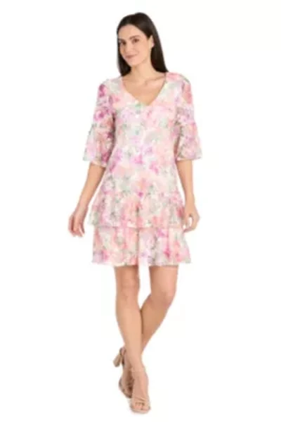 Missy 1Pc A- Line Tiered Hem Dress