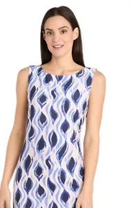 Missy 1Pc Sleeveless Printed A-Line Dress
