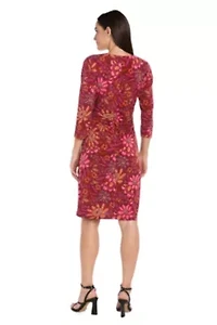 Printed Ity Wrap Dress
