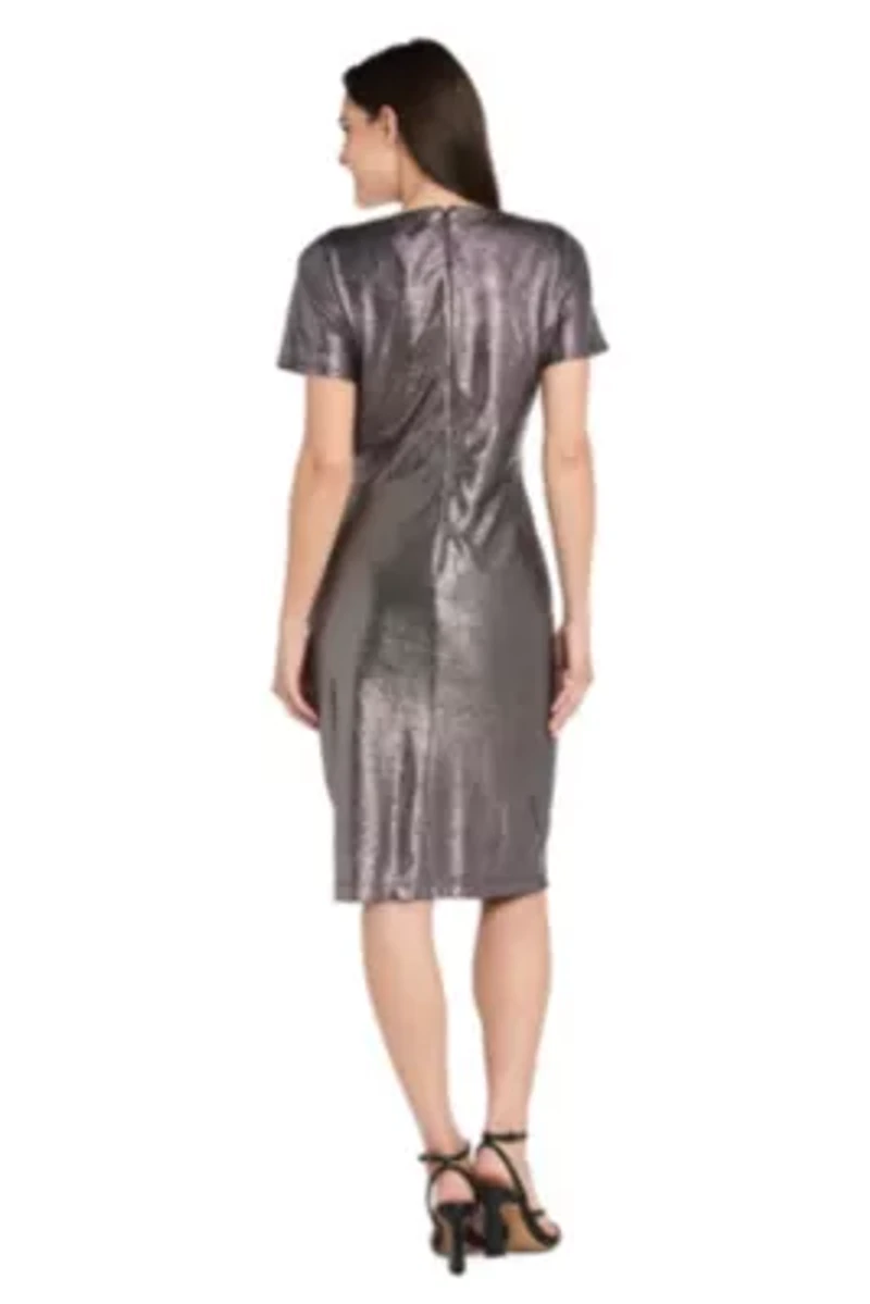 Short Metallic Cocktail Dress