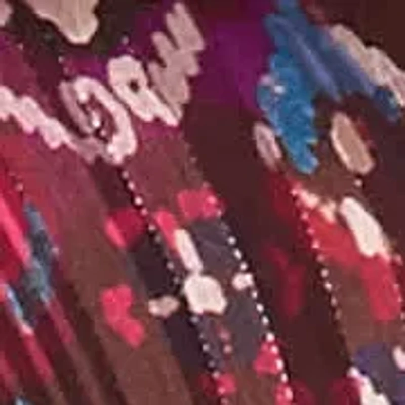 Printed Chiffon Midi Dress