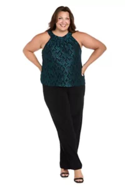 Lace Halter Top Jumpsuit