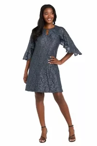 Short Glitter Lace Dress