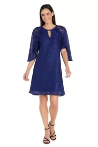Short Glitter Lace Dress